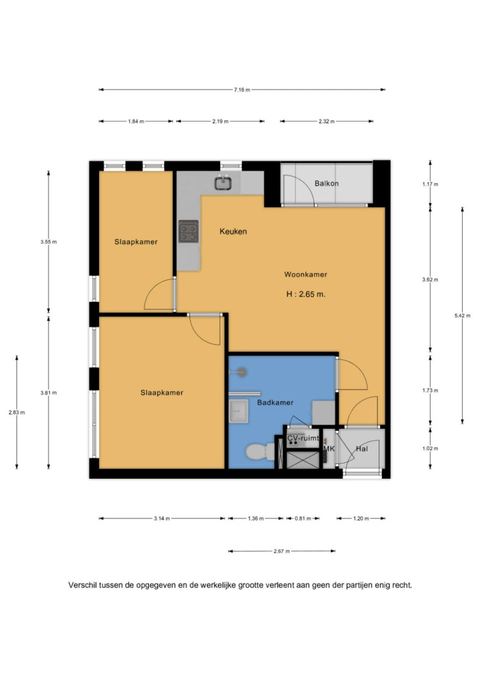 Apartment for sale Makassarhof 110 Almere